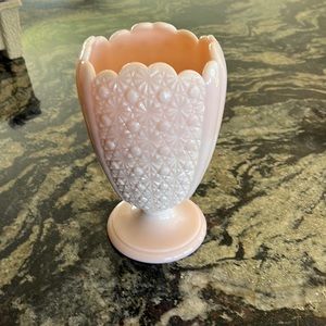 Colored milk glass vase
